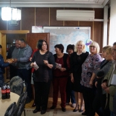 Посрещане на новоизбрания Кмет на Община Николаево г-н Николай Дончев Кънев от Общинска администрация, 06.11.2019 г.